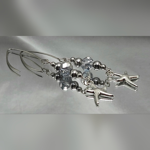 Silver Starfish Jewelry Set - Picture 9 of 12